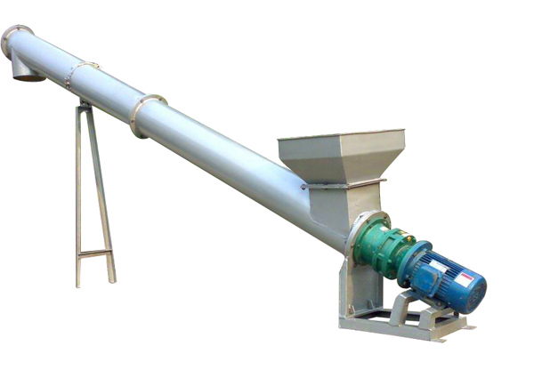 angled spiral conveyer