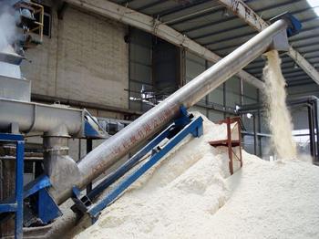 Flour screw conveyor