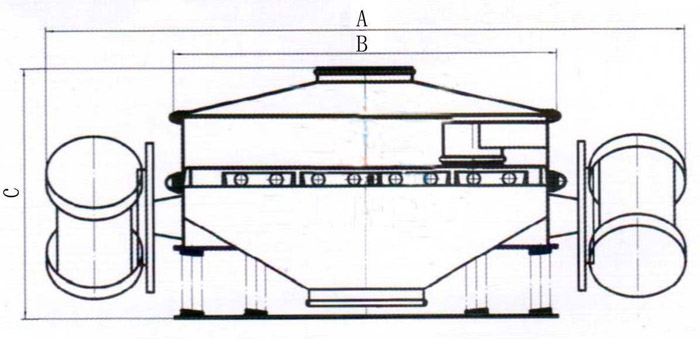 the drawing of direct discharge sifter