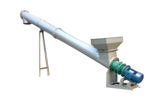 angled screw conveyor